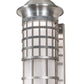 Meyda Lighting Hudson House 10" Brushed Stainless Steel Wall Sconce With Rainstone Idalight Shade