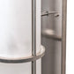 Meyda Lighting Hudson House 10" Brushed Stainless Steel Wall Sconce With Rainstone Idalight Shade