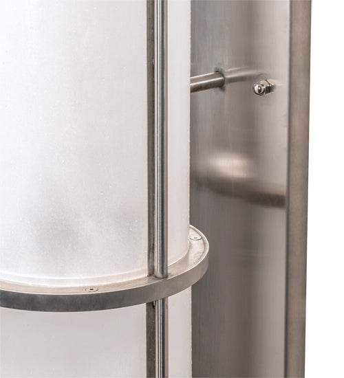 Meyda Lighting Hudson House 10" Brushed Stainless Steel Wall Sconce With Rainstone Idalight Shade