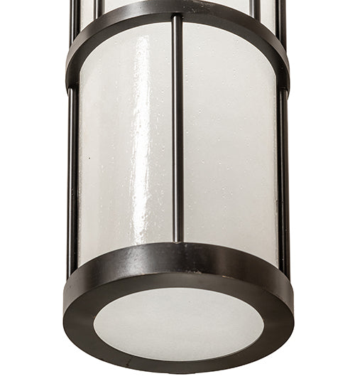 Meyda Lighting Hudson House 10" Craftsman Brown Wall Sconce With White Rainstone Idalight Shade