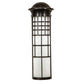 Meyda Lighting Hudson House 10" Craftsman Brown Wall Sconce With White Rainstone Idalight Shade