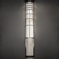 Meyda Lighting Hudson House 11" Brushed Stainless Steel Wall Sconce With Rainstone Idalight Shade