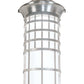 Meyda Lighting Hudson House 11" Brushed Stainless Steel Wall Sconce With Rainstone Idalight Shade