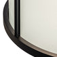 Meyda Lighting Hudson House 24" 6-Light Solar Black Pendant Light With Frosted Seeded Shade Glass