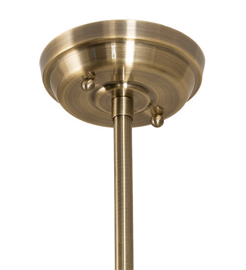 Meyda Lighting Huevo 13" 2-Light Antique Bronze Privilege Pendant Light With White Shade Glass