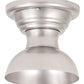 Meyda Lighting Huevo 248999 9" Nickel Flush Mount Light With White Opal Shade Glass