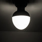 Meyda Lighting Huevo 9" LED Black Flush Mount Light With White Shade Glass