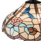 Meyda Lighting Hummingbird 20" 3-Light Mahogany Bronze Pendant Light With Multi-Colored Shade Glass