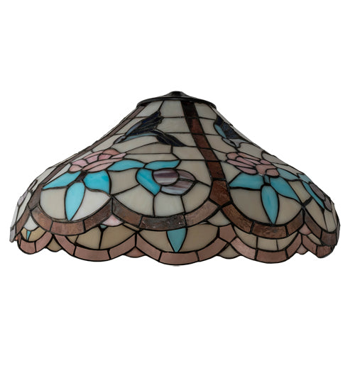 Meyda Lighting Hummingbird 20" Multi-Colored Shade Glass