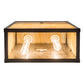 Meyda Lighting Hyde Park 10" 2-Light Craftsman Brown T Mission Wall Sconce With Beige Iridescent Shade Glass