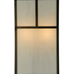 Meyda Lighting Hyde Park 10" 2-Light Craftsman Brown T Mission Wall Sconce With White Art Shade Glass