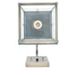 Meyda Lighting Hyde Park 10" Antique Nickel T Mission Curved Arm Wall Sconce With White Shade Glass