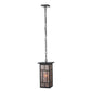 Meyda Lighting Hyde Park 11" Wrought Iron Regents Pendant Light With Silver Mica Shade Glass
