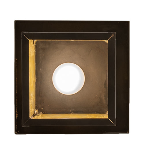 Meyda Lighting Hyde Park 13" Craftsman Brown "H" Mission Pendant Light With Beige Botticino Idalight Shade