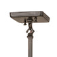 Meyda Lighting Hyde Park 13" Craftsman Brown "H" Mission Pendant Light With Beige Botticino Idalight Shade