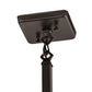 Meyda Lighting Hyde Park 13" Craftsman Brown "T" Mission Pendant Light With Beige Iridescent Glass & Amber Mica Shade