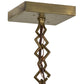 Meyda Lighting Hyde Park 13" Satin Brass Mountain View Pendant Light With Clear Seeded Shade Glass