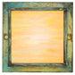 Meyda Lighting Hyde Park 14" Verdigris Valley View Flush Mount Light With Beige Iridescent Shade Glass