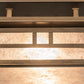 Meyda Lighting Hyde Park 17" 2-Light Antique Copper Double Bar Mission Flush Mount Light With Silver Mica Shade Glass