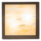 Meyda Lighting Hyde Park 17" 2-Light Craftsman Brown Double Bar Mission Flush Mount Light With Beige Iridescent Shade Glass