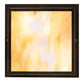 Meyda Lighting Hyde Park 17" 2-Light Craftsman Brown Double Bar Mission Flush Mount Light With Beige Iridiscent Shade Glass