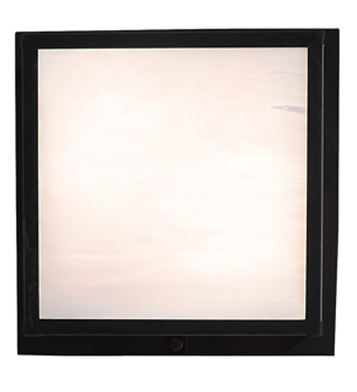 Meyda Lighting Hyde Park 17" 2-Light Craftsman Brown On Brass Deer Creek Flush Mount Light With Multi-Colored Shade Glass