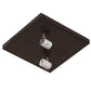 Meyda Lighting Hyde Park 17" 2-Light Craftsman Brown On Brass Deer Creek Flush Mount Light With Multi-Colored Shade Glass