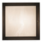 Meyda Lighting Hyde Park 17" 2-Light Craftsman Brown Prime Flush Mount Light With White Art Shade Glass
