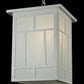 Meyda Lighting Hyde Park 17" 2-Light White Regents Pendant Light With White Shade Glass