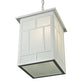 Meyda Lighting Hyde Park 17" 2-Light White Regents Pendant Light With White Shade Glass