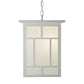 Meyda Lighting Hyde Park 17" 2-Light White Regents Pendant Light With White Shade Glass