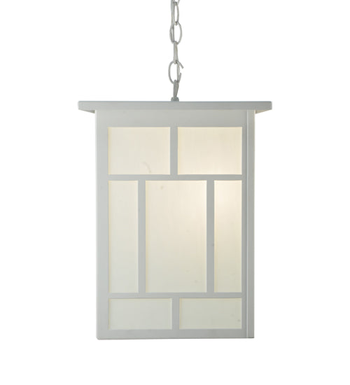 Meyda Lighting Hyde Park 17" 2-Light White Regents Pendant Light With White Shade Glass