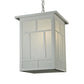 Meyda Lighting Hyde Park 17" 2-Light White Regents Pendant Light With White Shade Glass