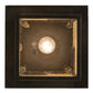Meyda Lighting Hyde Park 17" Craftsman Brown Pendant Light With Beige Iridescent & Green Shade Glass