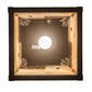 Meyda Lighting Hyde Park 17" Craftsman Brown "T" Mission Pendant Light With Beige Art & Amber Mica Shade