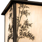 Meyda Lighting Hyde Park 18" Oil Rubbed Bronze Bambuseae Pendant Light With Fleshtone Idalight Shade