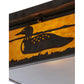 Meyda Lighting Hyde Park 20" 2-Light Vintage Copper Loon Flush Mount Light With Frosted Seeded & Beige Art Shade Glass