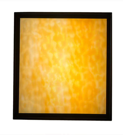 Meyda Lighting Hyde Park 20" Brown Flushmount With Beige Shade Glass