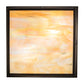 Meyda Lighting Hyde Park 21" 2-Light Craftsman Brown Cross Mission Flush Mount Light With Beige Iridescent Shade Glass
