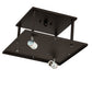 Meyda Lighting Hyde Park 21" 2-Light Oil Rubbed Bronze "T" Mission Flush Mount Light With Beige & Amber Mica Shade Glass