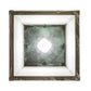 Meyda Lighting Hyde Park 21" Craftsman Verdigris "T" Mission Pendant Light With Frosted Seeded Shade Glass