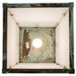 Meyda Lighting Hyde Park 21" Verdigris "T" Mission Pendant Light With Frosted Seeded Shade Glass