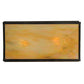 Meyda Lighting Hyde Park 22" 2-Light Vintage Copper Double Bar Mission Flush Mount Light With Beige Iridescent Shade Glass