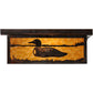 Meyda Lighting Hyde Park 23" 2-Light Vintage Copper Loon Flush Mount Light With Frosted Seeded & Beige Art Shade Glass