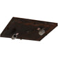 Meyda Lighting Hyde Park 23" 2-Light Vintage Copper Loon Flush Mount Light With Frosted Seeded & Beige Art Shade Glass