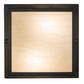 Meyda Lighting Hyde Park 232171 17" 2-Light Craftsman Brown Double Bar Mission Flush Mount Light With Beige Sahara Taupe Idalight Shade