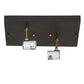 Meyda Lighting Hyde Park 232171 17" 2-Light Craftsman Brown Double Bar Mission Flush Mount Light With Beige Sahara Taupe Idalight Shade