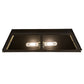 Meyda Lighting Hyde Park 28" 2-Light Oil Rubbed Bronze Double Bar Mission Vanity Light With Creme Carrara Idalight Shade