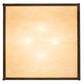 Meyda Lighting Hyde Park 28" 4-Light Timeless Bronze "T" Mission Flush Mount Light With Sahara Taupe Idalight Shade
