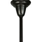 Meyda Lighting Hyde Park 31" 4-Light Craftsman Brown Double Bar Mission Chandelier With Beige Shade Glass
